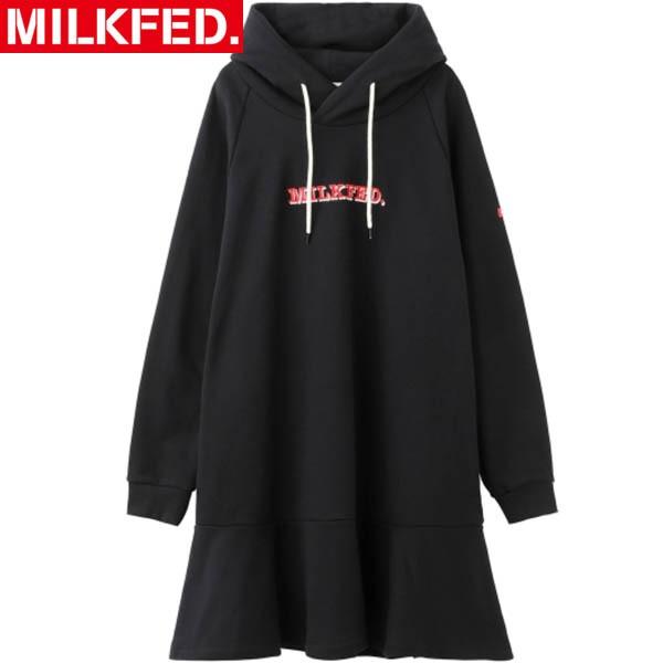 セール ワンピース ミルクフェド Milkfed パーカー ロゴ エンブロイダリー フーデッド ドレス Logo Embroidery Hooded Dress ワンピ Ariel Milkfed 通販 Yahoo ショッピング