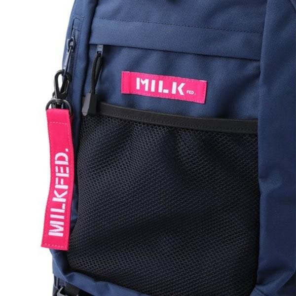 ミルクフェド リュック MILKFED NEO EMBROIDERY BIG BACKPACK BAR PC 通学 通勤 レディース メンズ 大容量｜ariel｜17