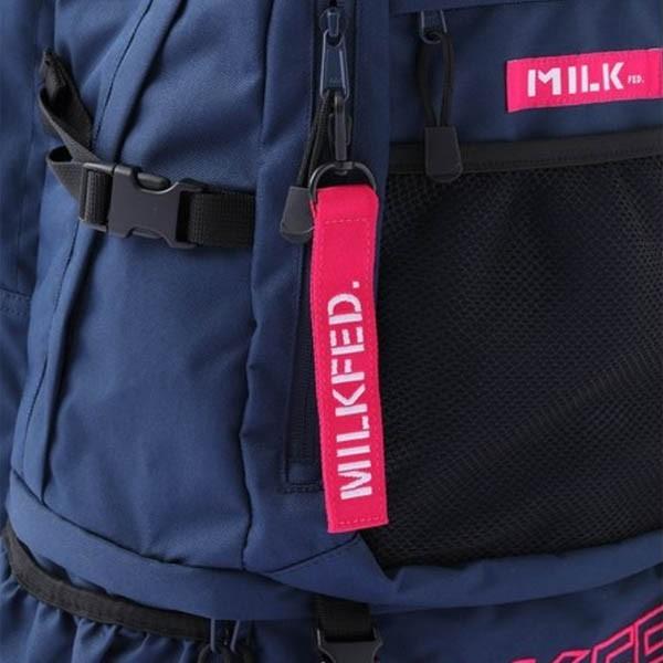 ミルクフェド リュック MILKFED NEO EMBROIDERY BIG BACKPACK BAR PC 通学 通勤 レディース メンズ 大容量｜ariel｜18