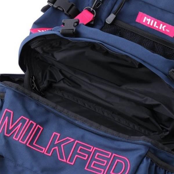MILKFED中古品　NEO EMBROIDERY BIG BACKPACK MILKFED.（ミルクフェド） 10%OFF リュック NEO EMBROIDERY BIG