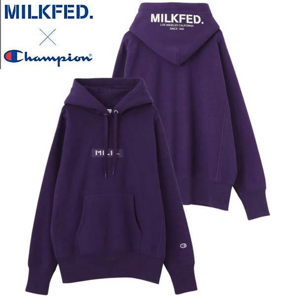 セール パーカー チャンピオン ミルクフェド Milkfed Champion Bar Sweat Hoodie コラボ スウェット フーディ メンズ レディース Ariel Milkfed 通販 Yahoo ショッピング