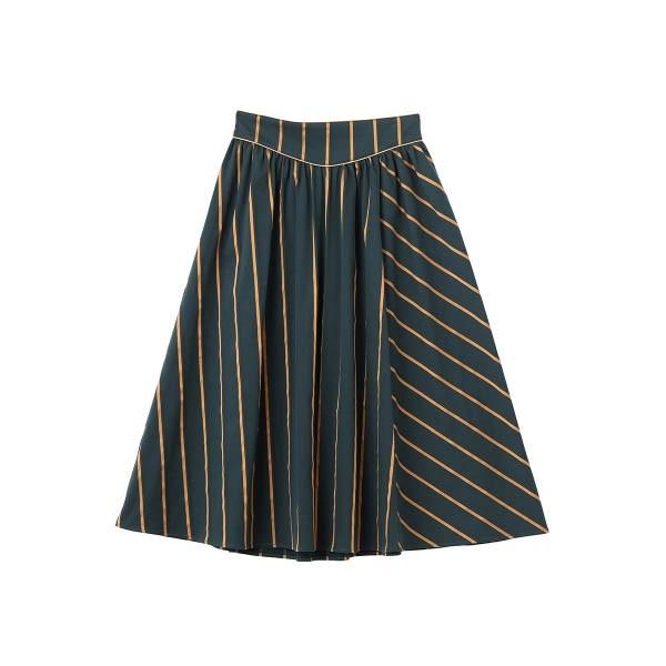 スカート ミルクフェド Milkfed Regimental Stripe Skirt レジメンタル ストライプ スカート フレア レディース Ariel Milkfed 通販 Yahoo ショッピング