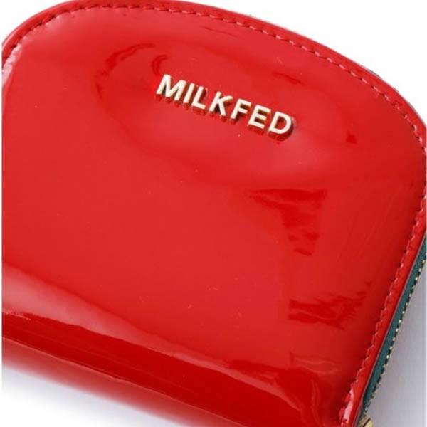 財布 ミルクフェド MILKFED ROUND WALLET 03194084 ウォレット エナメル 本革 レザー 二つ折り 財布｜ariel｜06