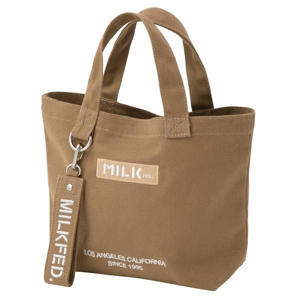 トートバッグ バッグ ミルクフェド キャンバス MILKFED BAR UNDER LOGO LUNCH TOTE BAG 103201053015 ミニトート ランチトート｜ariel｜06