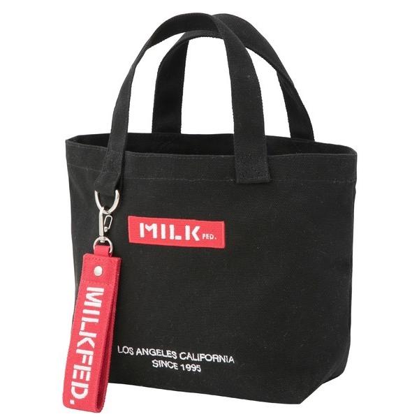 トートバッグ バッグ ミルクフェド キャンバス MILKFED BAR UNDER LOGO LUNCH TOTE BAG 103201053015 ミニトート ランチトート｜ariel｜10