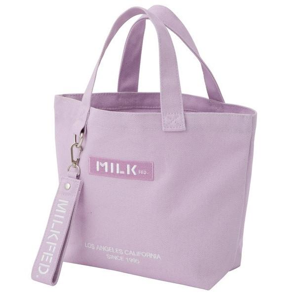 トートバッグ バッグ ミルクフェド キャンバス MILKFED BAR UNDER LOGO LUNCH TOTE BAG 103201053015 ミニトート ランチトート｜ariel｜25