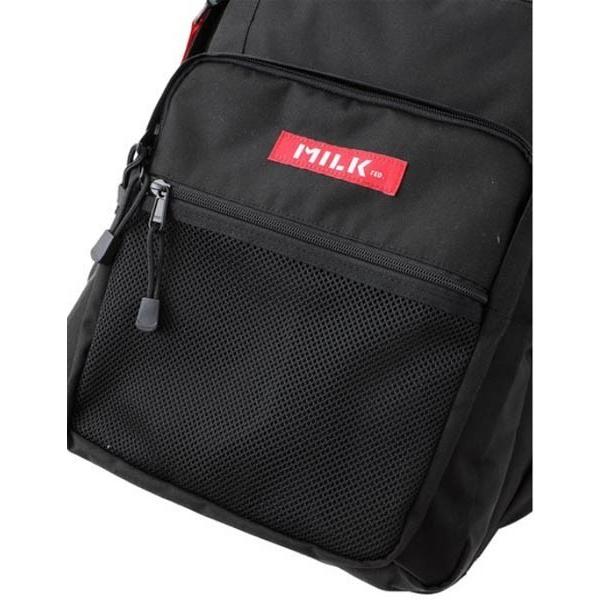 リュック ミルクフェド MILKFED 大容量 バックパック 通学 W ZIP BACKPACK BAR 通勤 レディース ブラック 黒 ピンク pc｜ariel｜13