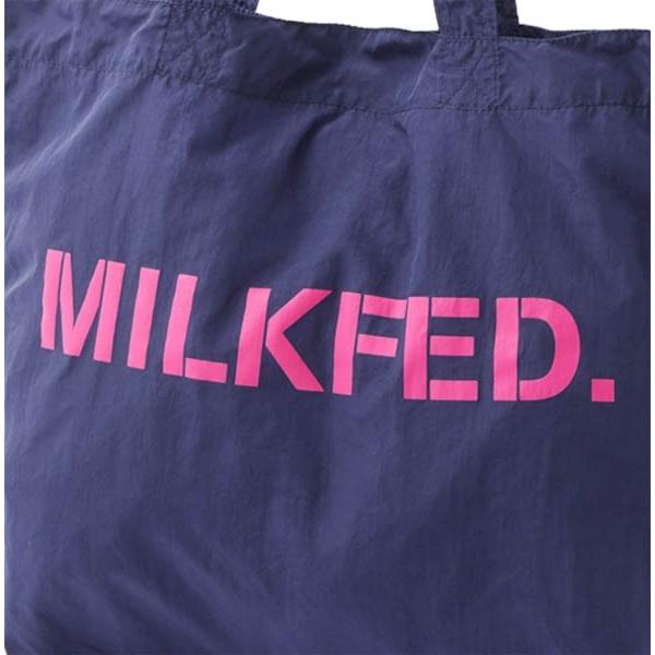 ミルクフェド MILKFED トート バッグ LOGO POCKETABLE TOTE 103202053039 ロゴ ポケッタブル 折り畳み お買い物 ショッピング エコバッグ レジ｜ariel｜20