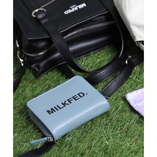 財布 二つ折り ミルクフェド 白 黒 MILKFED FAUX LEATHER WALLET 103211054025 プレゼント ウォレット｜ariel｜13