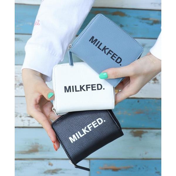ミルクフェド  LOGO ZIP WALLET MILKFED.（ミルクフェド） 最大51%☆5/11迄 財布 レディース