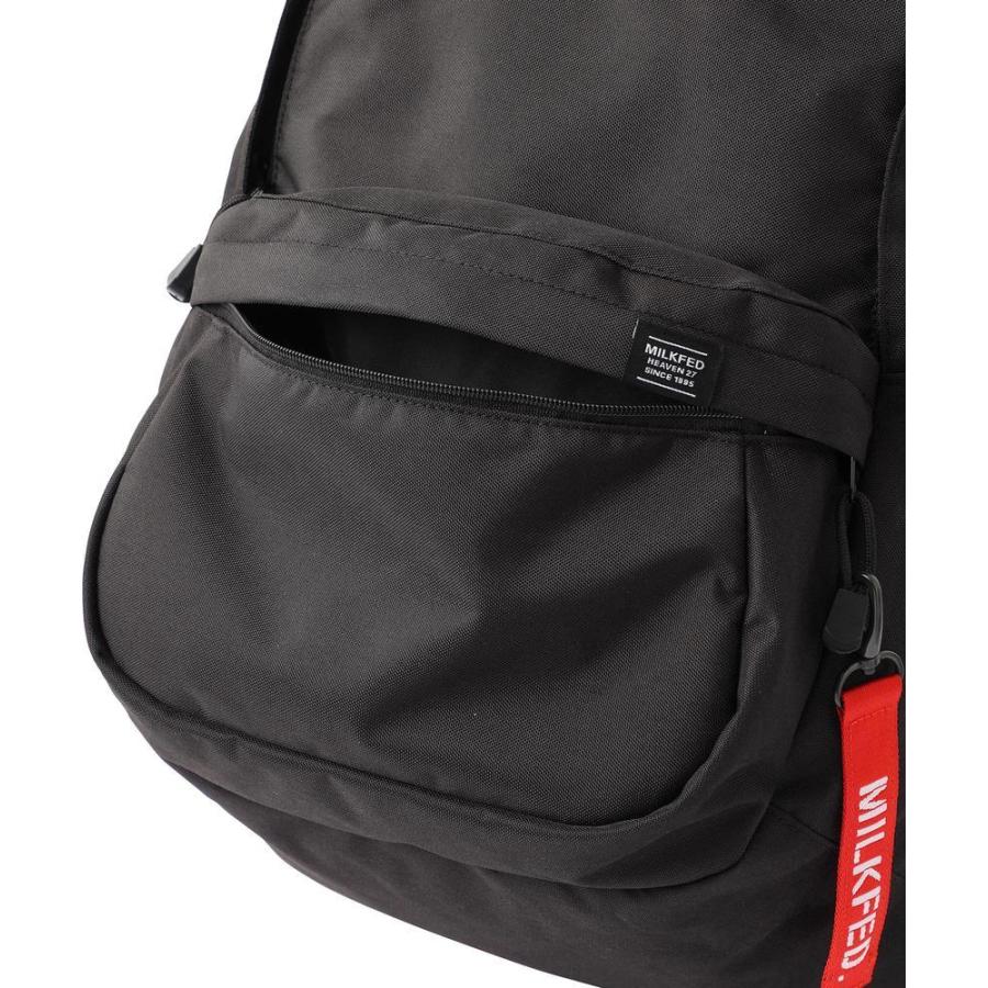 リュック 最安カラー バックパック ミルクフェド MILKFED ブラック 黒 COMFORTABLE BACKPACK BAR 103214053002 大容量｜ariel｜11