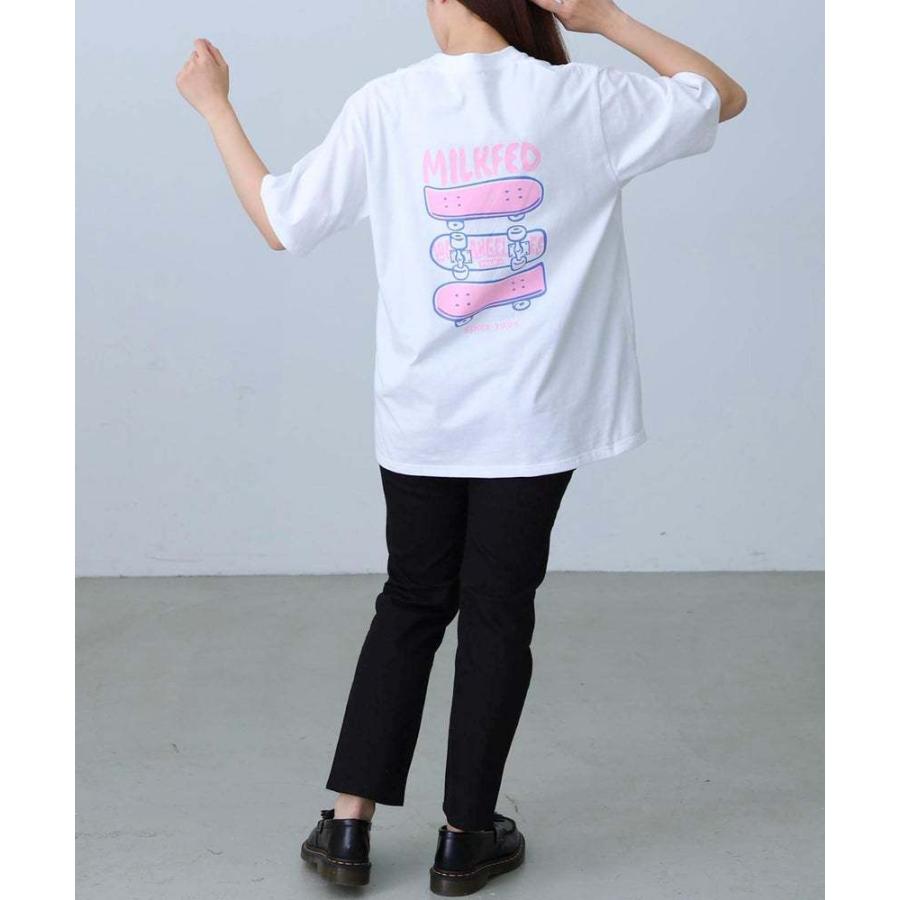 tシャツ Tシャツ ティシャツ ミルクフェド SKATE BOARD SS TEE MILKFED ロゴ 103221011009 レディース ティーシャツ スケートボード スケボー｜ariel｜16