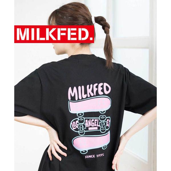 tシャツ Tシャツ ティシャツ ミルクフェド SKATE BOARD SS TEE MILKFED ロゴ 103221011009 レディース ティーシャツ スケートボード スケボー｜ariel｜18