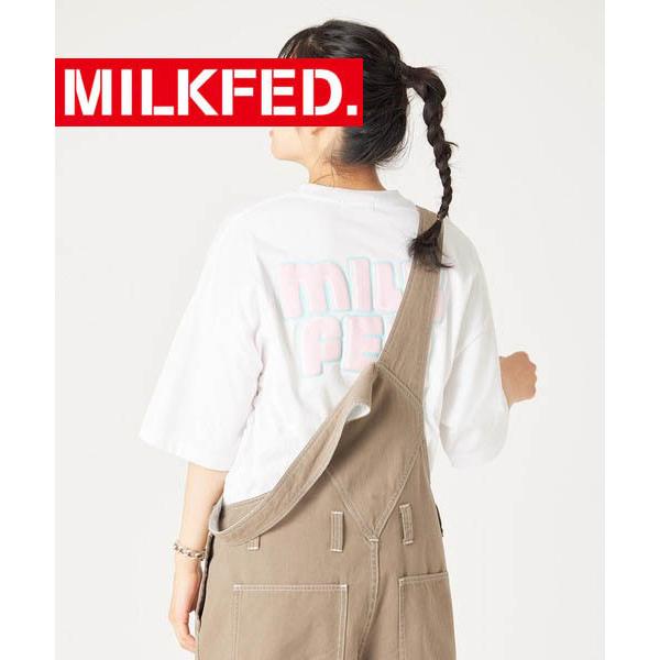 tシャツ Tシャツ ティシャツ ミルクフェド MILKFED WIDE SS TEE POP LOGO 103222011005 レディース ティーシャツ ポップ ロゴ ストリート｜ariel｜12