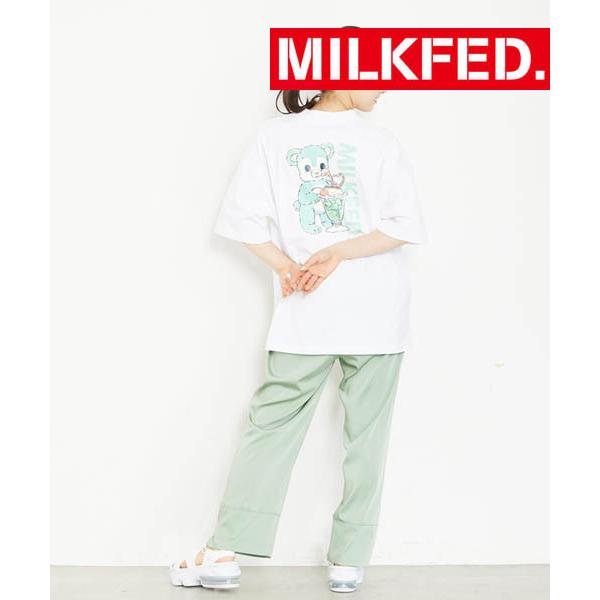 tシャツ Tシャツ ティシャツ ミルクフェド MILKFED WIDE SS TEE BEAR 103222011029 レディース ティーシャツ クマ ベア｜ariel｜15