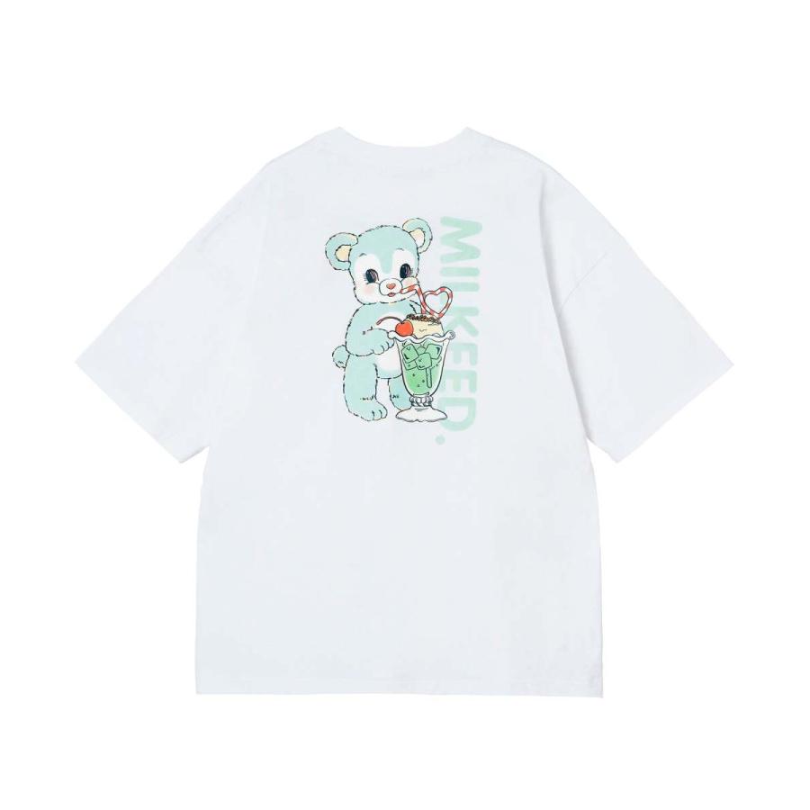 tシャツ Tシャツ ティシャツ ミルクフェド MILKFED WIDE SS TEE BEAR 103222011029 レディース ティーシャツ クマ ベア｜ariel｜06