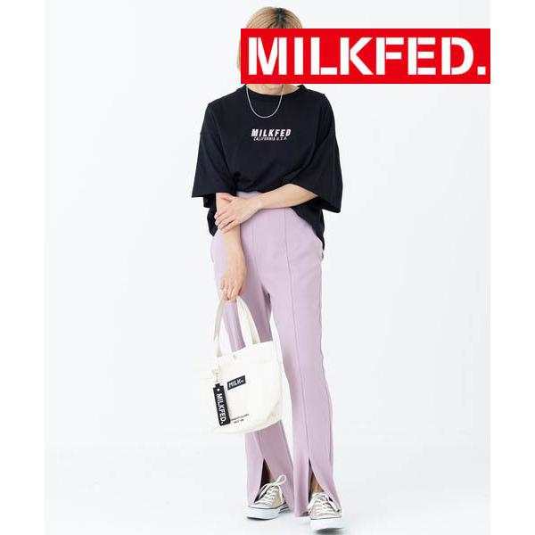 tシャツ Tシャツ ティシャツ ミルクフェド MILKFED BACK BIG LOGO CROPPED TOP 103222013032 レディース ティーシャツ ロゴ｜ariel｜03