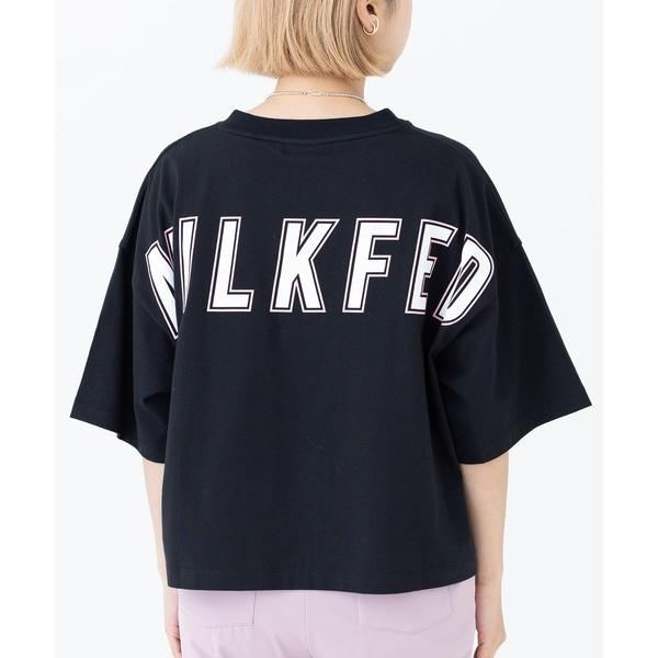 tシャツ Tシャツ ティシャツ ミルクフェド MILKFED BACK BIG LOGO CROPPED TOP 103222013032 レディース ティーシャツ ロゴ｜ariel｜09