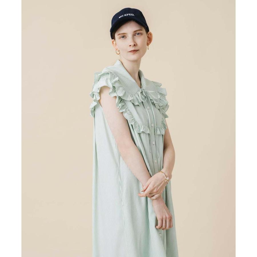 ミルクフェド☆ロングワンピースSOLID PUFF SLEEVE DRESS