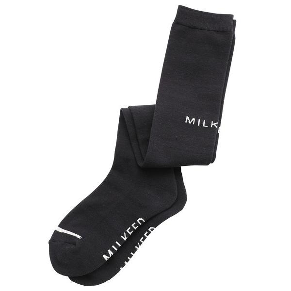 MILKFED. 靴下 ソックス ミルクフェド MILKFED LOGO KNEE HIGH