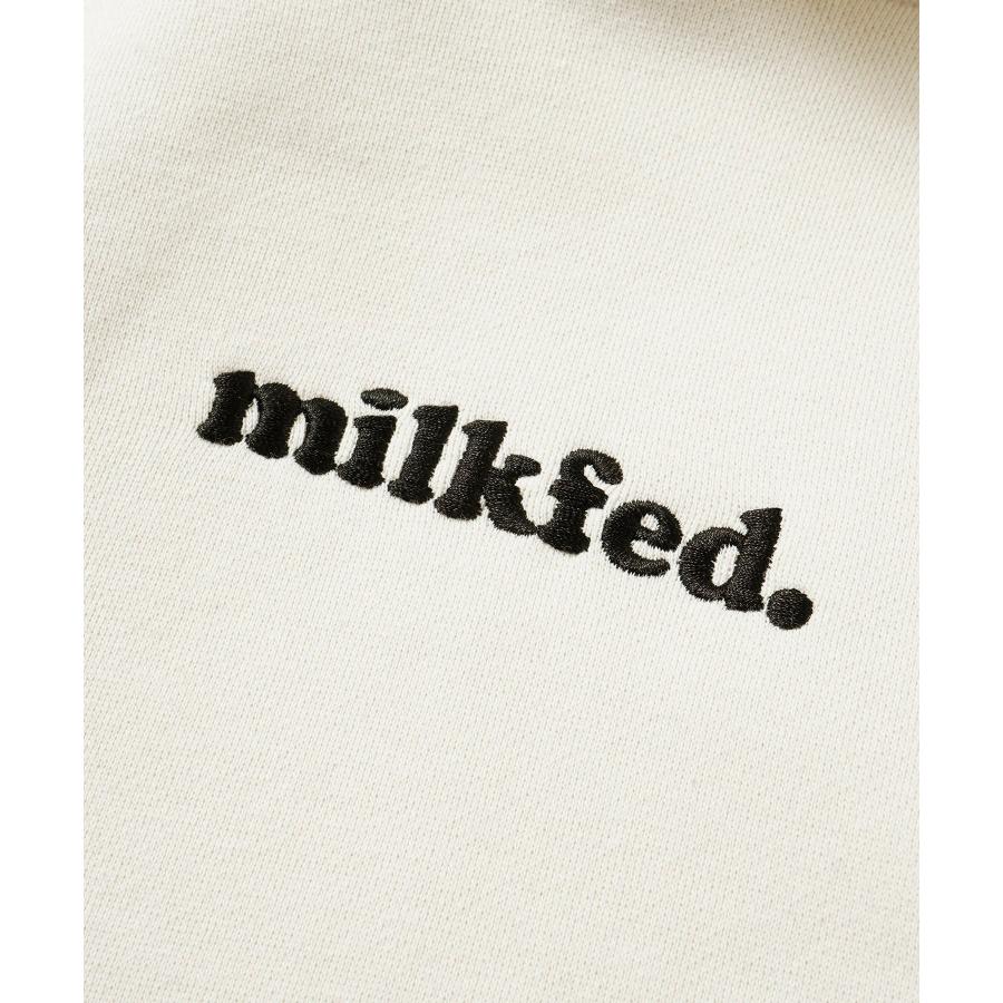 パーカー スウェット スエット ミルクフェド MILKFED CROPPED HOODIE 103223012024 フーディ レディース クロップド丈 ブランド ロゴ MILKFED. パーカー スウェット スエット ミルクフェド MILKFED