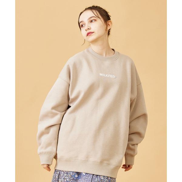 トレーナー スウェット スエット ミルクフェド MILKFED STENCIL HEART BIG SWEAT TOP ハート トップス レディース｜ariel｜18