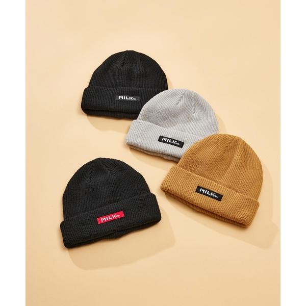 ニットキャップ 帽子 ミルクフェド MILKFED LOGO KNIT CAP 103223051002 ビーニー メンズ レディース ロゴ ハット  正規品