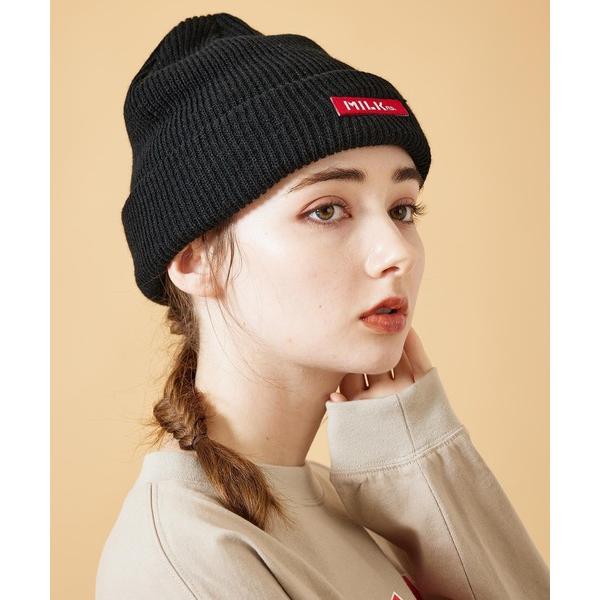 MILKFED. ニットキャップ 帽子 ミルクフェド MILKFED LOGO KNIT MILKFED. ニットキャップ 帽子 ミルクフェド MILKFED LOGO KNIT