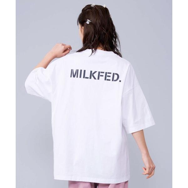 tシャツ Tシャツ ミルクフェド MILKFED STENCIL LOGO WIDE SS TEE 103231011018 白 レディース メンズ｜ariel｜11