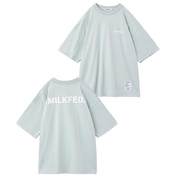 tシャツ Tシャツ ミルクフェド MILKFED STENCIL LOGO WIDE SS TEE 103231011018 白 レディース メンズ｜ariel｜21