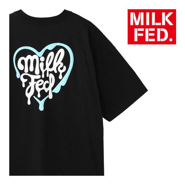 MILKFED.　ミルクフェド　Tシャツ　ハート MILKFED.（ミルクフェド） tシャツ Tシャツ レディース MILKFED MELTY