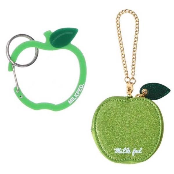 MILKFED.（ミルクフェド） カラビナ グリーンアップル キーホルダー