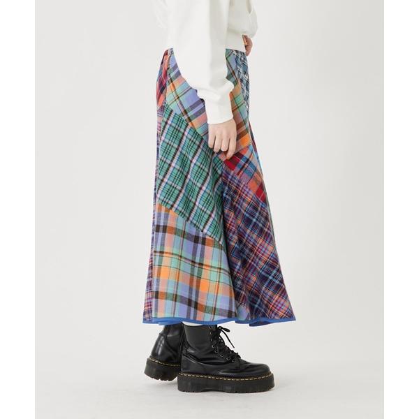 MILKFED. スカート ミルクフェド MILKFED PLAID PATCHWORK SKIRT