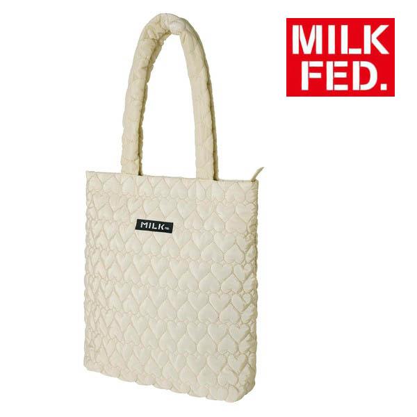 MILKFED.　ミルクフェド　ハートキルティングトートバッグ MILKFED. ミルクフェド MILKFED HEART QUILTED 2WAY TOTE トート