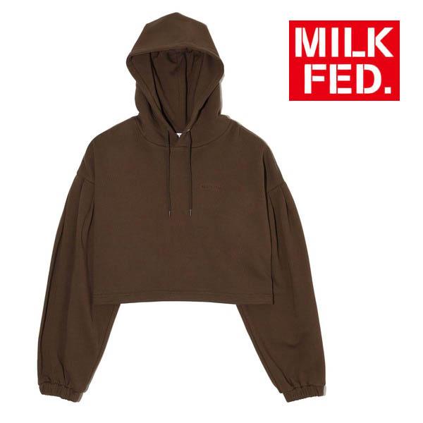 MILKFED. ブラウン フルジップパーカーone size