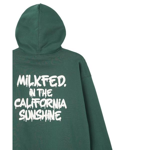 近日削除　ミルクフェド　スティッチロゴ　ビッグスエットフーディー MILKFED.（ミルクフェド）から「スティッチ」をモチーフとした新作
