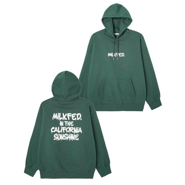 ミルクフェド　MILKFED.  スウェットパーカー　グリーン MILKFED.（ミルクフェド） スウェット パーカー MILKFED BASIC SWEAT