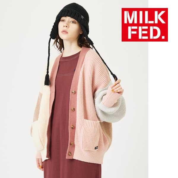 カーディガン ニット ミルクフェド MILKFED PANELED KNIT CARDIGAN レディース セーター ニットカーディガン トップス 冬｜ariel｜02