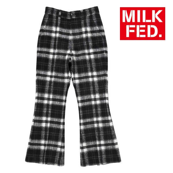 MILKFED. パンツ レディース ミルクフェド MILKFED PLAID FLARE