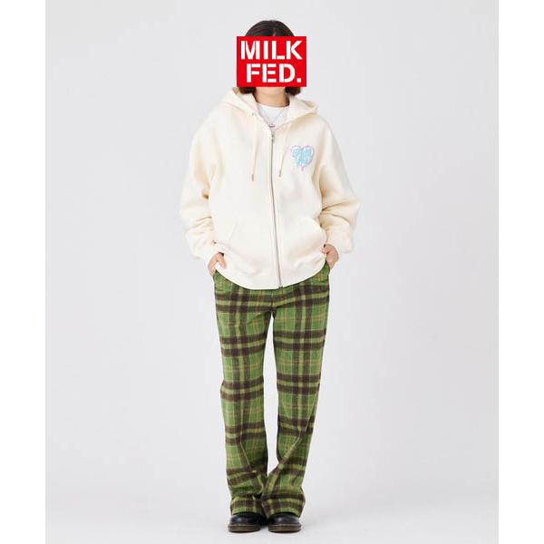 MILKFED. パンツ レディース ミルクフェド MILKFED PLAID FLARE