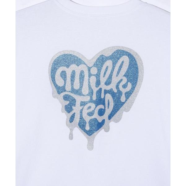 tシャツ Tシャツ ミルクフェド MILKFED MELTY HEART SS TEE レディース ブランド 黒 白 黄色 緑 夏 ブラック ホワイト｜ariel｜18