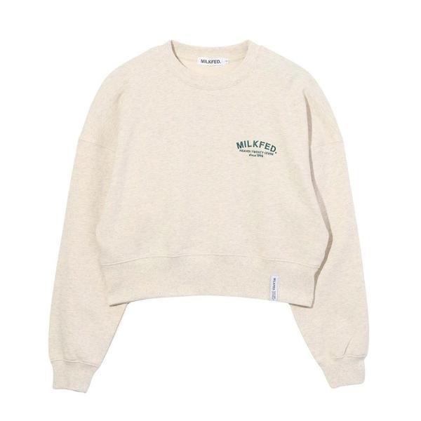 スウェット トレーナー ミルクフェド MILKFED DAILY CREWNECK SWEAT TOP レディース オートミール トップス ブランド MILKFED. スウェット トレーナー ミルクフェド MILKFED DAILY