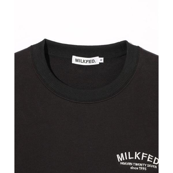 スウェット トレーナー ミルクフェド MILKFED DAILY CREWNECK SWEAT TOP レディース オートミール トップス ブランド MILKFED. スウェット トレーナー ミルクフェド MILKFED DAILY