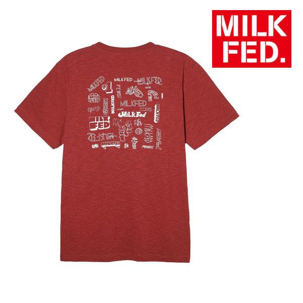 アイドル Teeth type logo KFchan S/S TEE MILKFED. tシャツ Tシャツ ミルクフェド MILKFED MANY LOGO SLAB