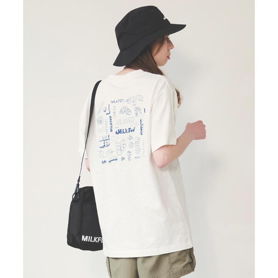 MILKFED. tシャツ Tシャツ ミルクフェド MILKFED MANY LOGO SLAB MILKFED. tシャツ Tシャツ ミルクフェド MILKFED MANY LOGO SLAB