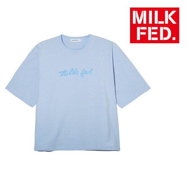 tシャツ Tシャツ ミルクフェド MILKFED ICING LOGO WIDE SS TEE レディース ブランド 白 夏 ホワイト メンズ｜ariel｜04