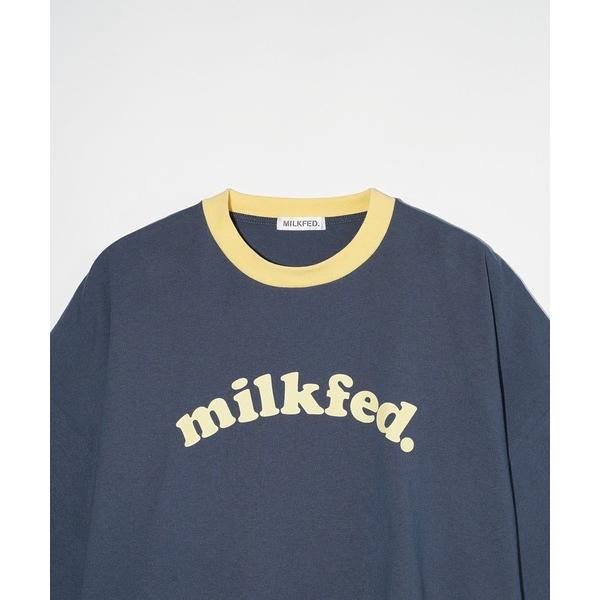 tシャツ Tシャツ ミルクフェド MILKFED COOPER BIG SS TEE レディース ブランド 白 夏 ホワイト メンズ｜ariel｜11