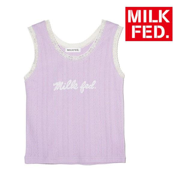 MILKFED. タンクトップ ミルクフェド MILKFED LACE TANK TOP MILKFED. タンクトップ ミルクフェド MILKFED LACE TANK TOP