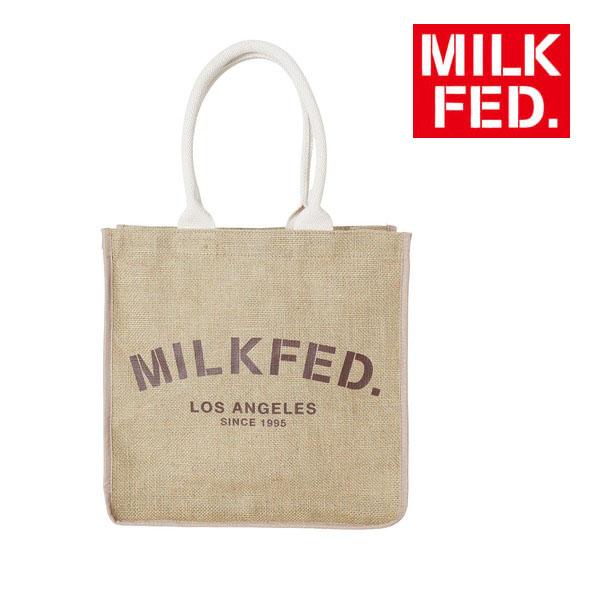 トートバッグ バッグ ミルクフェド MILKFED JUTE TOTE BAG レディース 鞄 トート 麻 ジュート ベージュ ブランド レディース｜ariel｜02