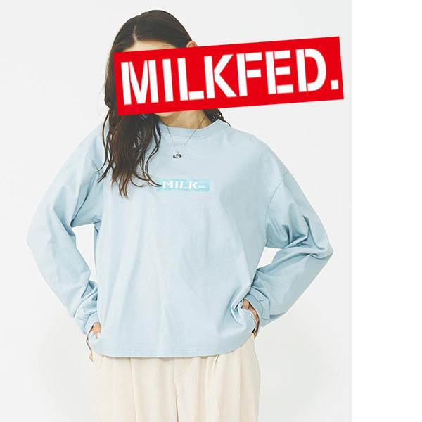 MILKFED.（ミルクフェド） tシャツ MILKFED BAR LOGO BASIC BASIC LS